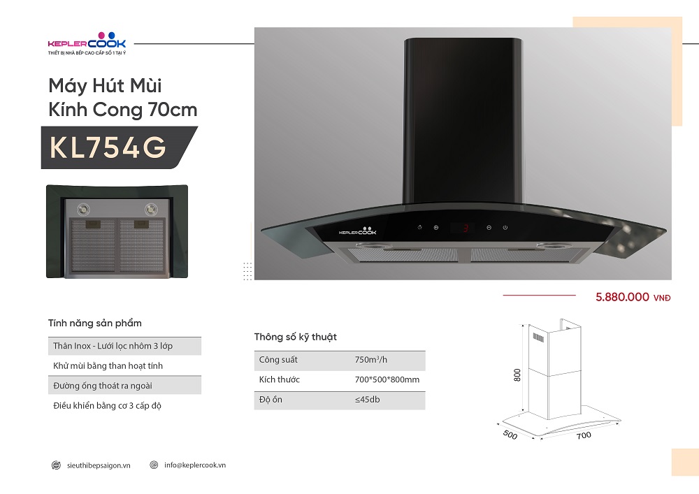 may hut mui kinh cong kl754g may hut mui kinh cong kl754g